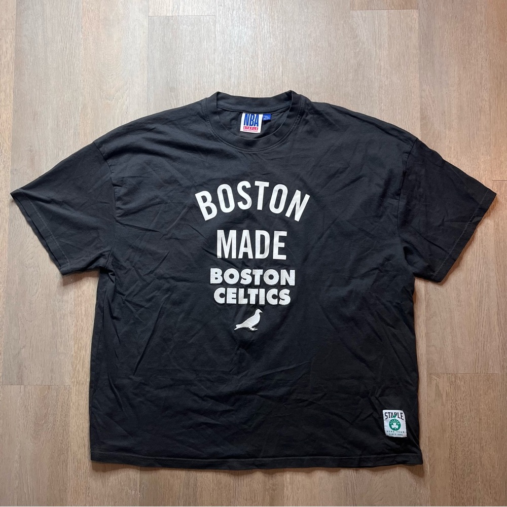 Men's NBA x Staple Anthracite Boston Celtics Heavyweight T-Shirt - 3XL